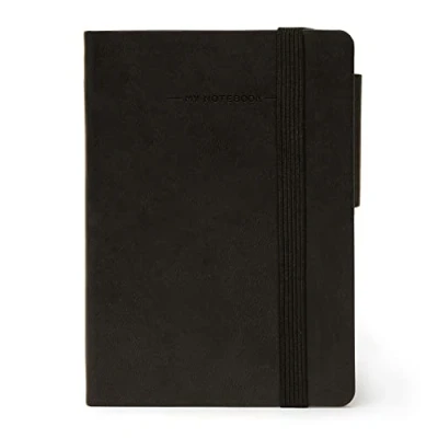 Image of Links mynot00 Notebook, 9.5 x 13.5 cm Black