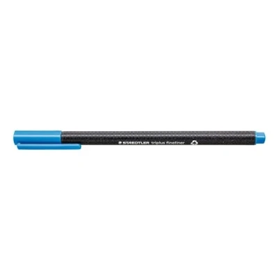 Image of STAEDTLER 334 30 Triplus Fineliner Superfine Pen, 0.3mm Line Width Pale Blue (Box of 10)