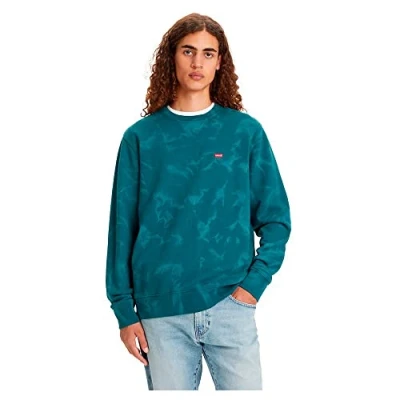 Image of Levi&#039;s Men&#039;s Crew Sweatshirt Solar Dye Atlantic Deep XL