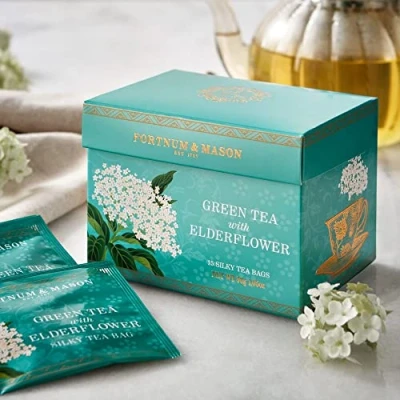 Image of Green Tea with Elderflower, 15 Silky Bags, 30g