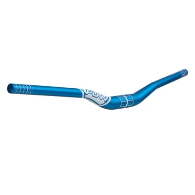 Image of Funn Kingpin Mountain Bike Handlebar with Bar Clamp 35mm and Width 785mm, Tough Lightweight Alloy Riser for MTB, BMX Road Bike, Rise 30mm MTB (Blue)
