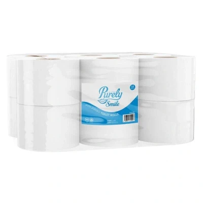 Image of ValueX Mini Jumbo Toilet Roll 2 Ply Recycled 150 metres (Pack 12) PS1130