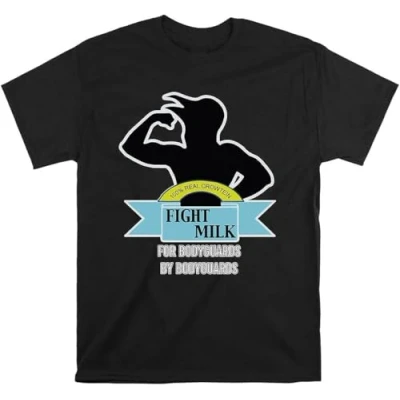 Image of Fight Milk It&#039;s Always Sunny T Shirt Print Men Tshirt Black 3XL