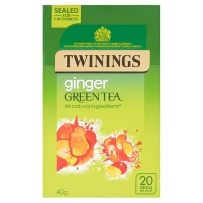 Image of Twinings Green Tea With Ginger X20 40g