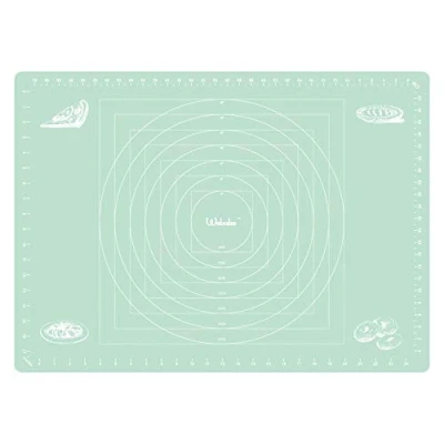 Image of Webake Extra Large Silicone Mat 70 x 50 cm Pastry Rolling Non Stick Dough Fondant Baking for Pins Work Fondant, Green