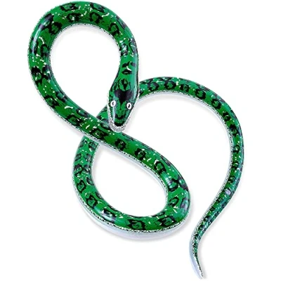 Image of Inflatable Snakes 152cm Halloween Theme Blow Up Party Decoration for Fancy Dress Accessory