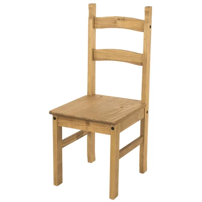 Image of Core Products, Corona Waxed Pine Dining Chair, Set of Two