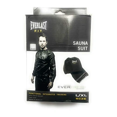 Image of Everlast P0000438 FIT EVA sauna suit black/grey L/XL
