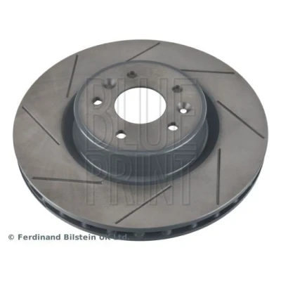Image of 402060019R, 402060019RSK1 Brake disc BLUE PRINT ADR164340 Front Axle 340mm 28mm 5 Hole 114mm slotted/internally vented Coated High carbon
