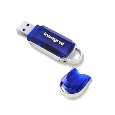 Image of Integral 64GB USB 2.0 Flash Drive Courier Blue