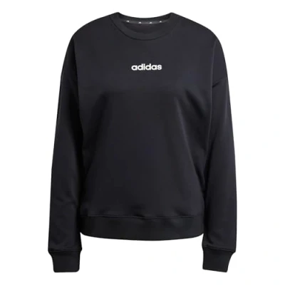 Image of adidas Sportswear Essentials Linear Sweatshirt, Women&#039;s, Size: XS, Black/white