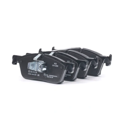 Image of LR090689, LR160438 Brake pad set BOSCH 0 986 494 831 Low Metallic with piston clip, anti squeak plate JAGUAR: F Pace, XF Saloon, Sportbrake