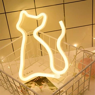 Image of Ulalaza LED Neon Light Sign Moon Star Heart Night for Kids&#039; Bedroom Wall Art Romantic Christmas Birthday Gift