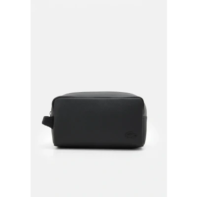 Image of Lacoste MEN Classic Unisex Wash bag, Size: One Size, Noir