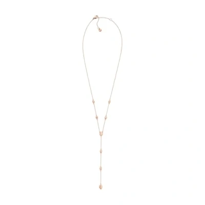 Image of Skagen Women&#039;s Anja Pebbles Rose Gold Stainless Steel Necklace, SKJ1845791