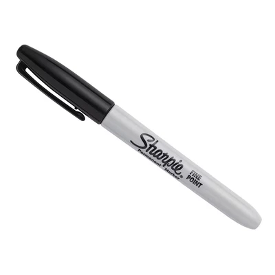 Image of Sharpie Permanent Marker Fine Point for Bold Details Black Ink 1 Pen