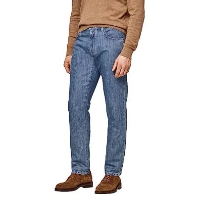 Image of Hackett London Men&#039;s Linen Denim Jeans, 34W / 34L
