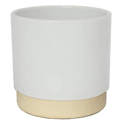 Image of Ivyline Eno Pot White D11Cm H11.5Cm