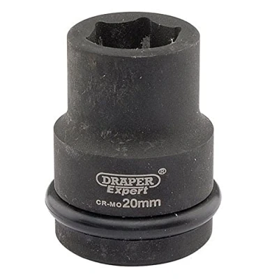 Image of Draper Expert HI TORQ� 6 Point Impact Socket, 3/4&quot; Sq. Dr., 20mm