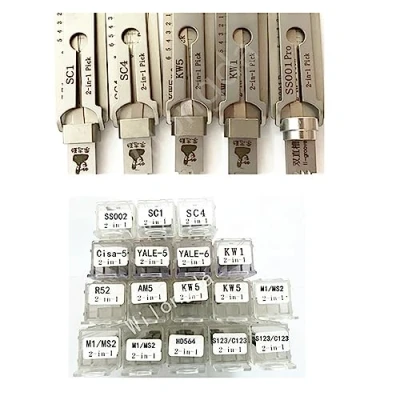 Image of Professional Locksmith Tools SS001 SS002 SS002R SC1 SC4 KW1 KW5 R52 TE2 SC20 M1 AM5 for Door Civil Lock Hand Tool (Color : SS002)