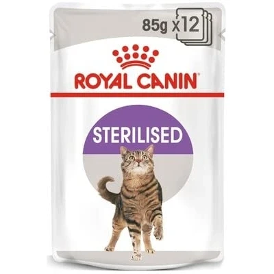 Image of Royal Canin Sterilised Adult In Gravy Wet Cat Food 85g (Pack of 48)