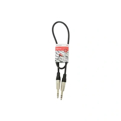 Image of 0.75m Guitar Amp Classic Stereo Audio Lead 6.35mm 1/4&quot; Jack to