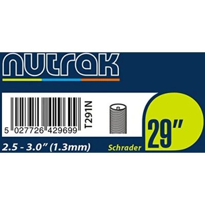 Image of Nutrak Inner Tube 29 x 2.5 3.0 Schrader (Car Type) inches Black