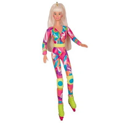Image of Hallmark Keepsake Christmas Ornament 2024, Barbie Hot Skatin&#039; Barbie, Gifts for Her