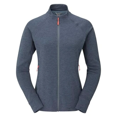 Image of Rab Women&#039;s Nexus Lightweight Fleece Jacket for Trekking &amp; Climbing Steel Medium