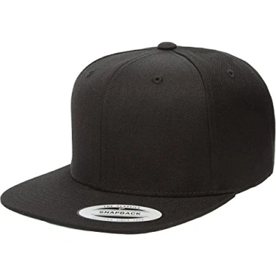 Image of Flexfit Children&#039;s Classic Snapback Cap, Black (black), One Size UK