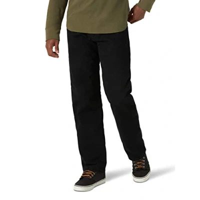Image of Wrangler Authentics Men&#039;s Fleece Lined Five Pocket Jean, Black, 42W x 30L
