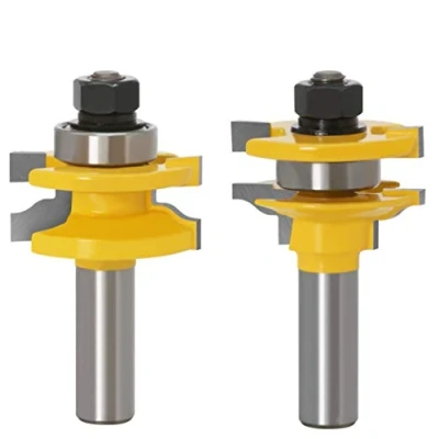 Image of APLUS Tongue Groove Router Bits Set, 1/2&quot; Shank Ogee Stile and Rail Bit Wood Milling Cutter Woodworking Tool
