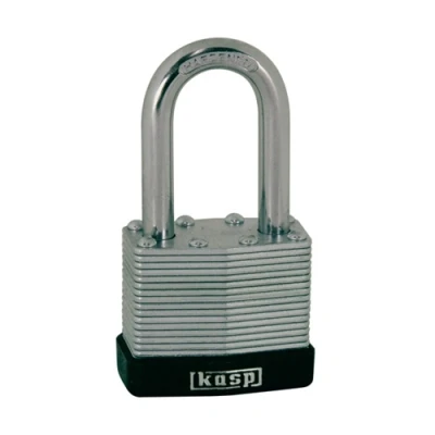 Image of Kasp Laminated Steel Padlock 40x40mm Long Shackle