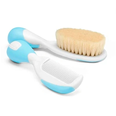 Image of Chicco Comb and Brush Set Blue 400g