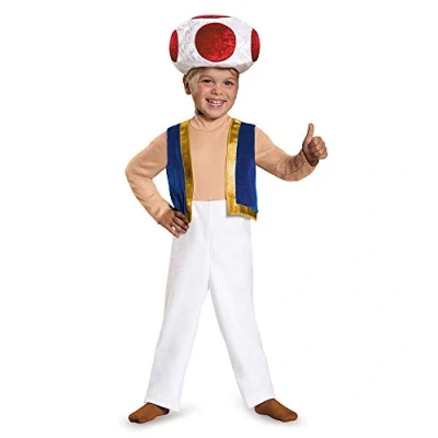 Image of Nintendo Super Mario Bros Toad Toddler Costume Small 2T