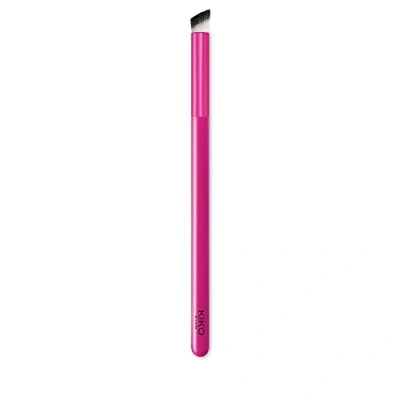 Image of KIKO Milano Smart blending brush 201 Angled eye contour with synthetic fibres for
