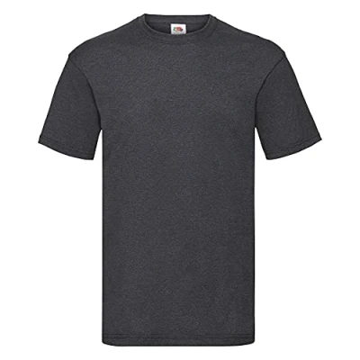 Image of Fruit of the Loom Men&#039;s Short Sleeved T Shirt Grey XXX Large