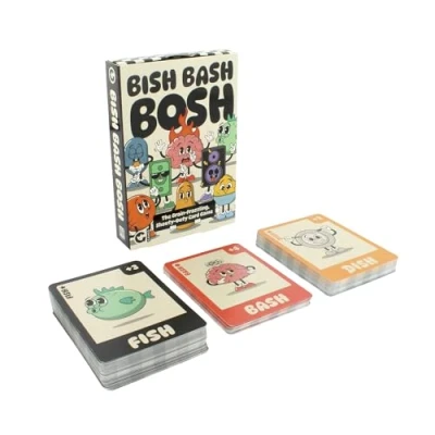 Image of Ginger Fox Bish Bash Bosh Card Game NEW 2025 Fast Paced Family Quick to Learn, Party Fun for Kids, Teens &amp; Adults Ideal 26 Players, Ages 8+