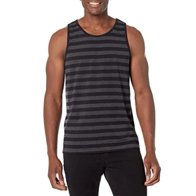 Image of Amazon Essentials Men&#039;s Regular Fit Vest, Black/Charcoal Heather, XL