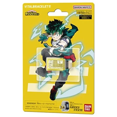 Image of Bandai My Hero Academia Vital Bracelet BE Memory Card Compatible With Digital Watch Raise 25 Characters From The Anime And Manga Great Gift