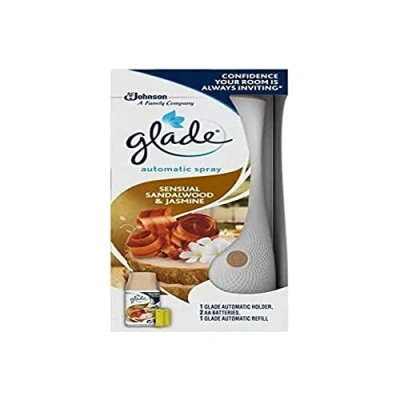 Image of Glade Automatic Spray Sensual Sandalwood &amp; Jasmine (Sandalwood Bali Jasmine), Electric Perfume Diffuser, 1 Diffuser + Refill, 270 ml