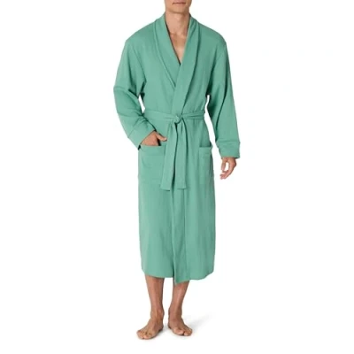 Image of Amazon Essentials Men&#039;s Lightweight Waffle Robe (Available in Big &amp; Tall), Teal Blue, M L