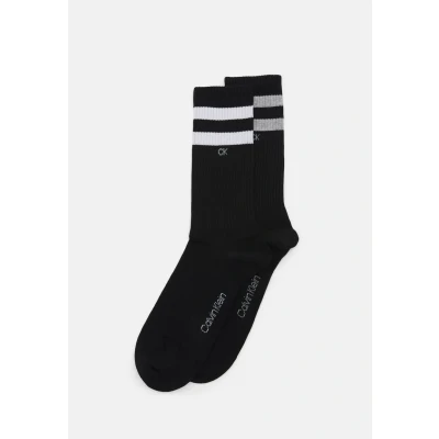 Image of Calvin Klein Underwear SOCK 2 PACK Unisex Socks, Size: 6 8, Black