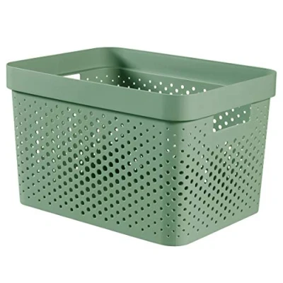 Image of CURVER, Infinity Box 17 L, Green, 35.5 x 26.2 21.9 cm, Recycled Plastic