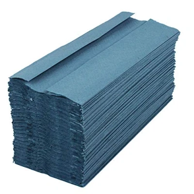 Image of 2Work 1 Ply C Fold Hand Towels Blue (Pack of 2880) KF03800