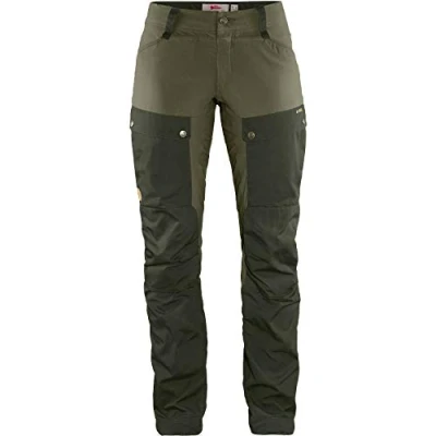 Image of FJALLRAVEN Women&#039;s Keb W Reg Pants, Persimmon (Deep Forest Laurel Green), 9 Aug UK