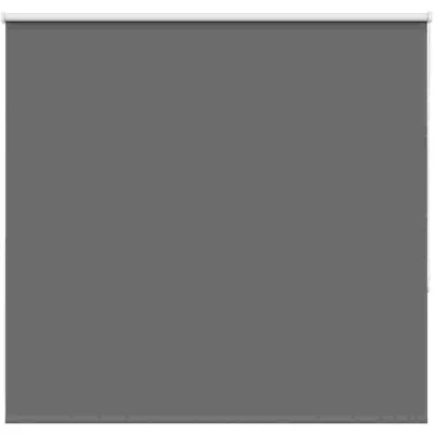 Image of vidaXL Roller Blind Blackout Grey 160x175 cm Fabric Width 156.6 Polyester