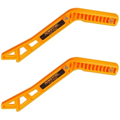 Image of POWERTEC 71337P2 Deluxe Magnetic Push Stick for Table Saws, Router Tables, Band Saws &amp; Jointers, Dual Ergonomic Handles w/Max Grip, Hand Protection fo Woodworking, Safety Woodworkers 2 Pack