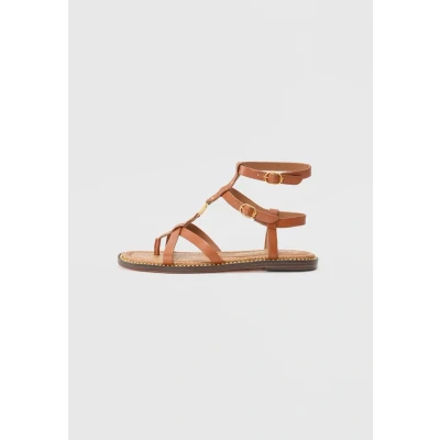 Image of Sam Edelman Teeni Tbar sandals, Women&#039;s, Size: 100, Rich cognac shoes