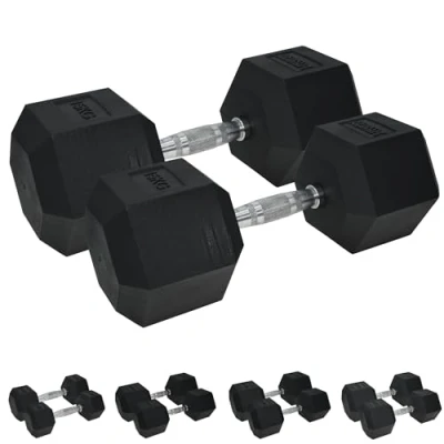 Image of Urban Fitness PRO Hex Dumbbell Rubber Coated (Pair)